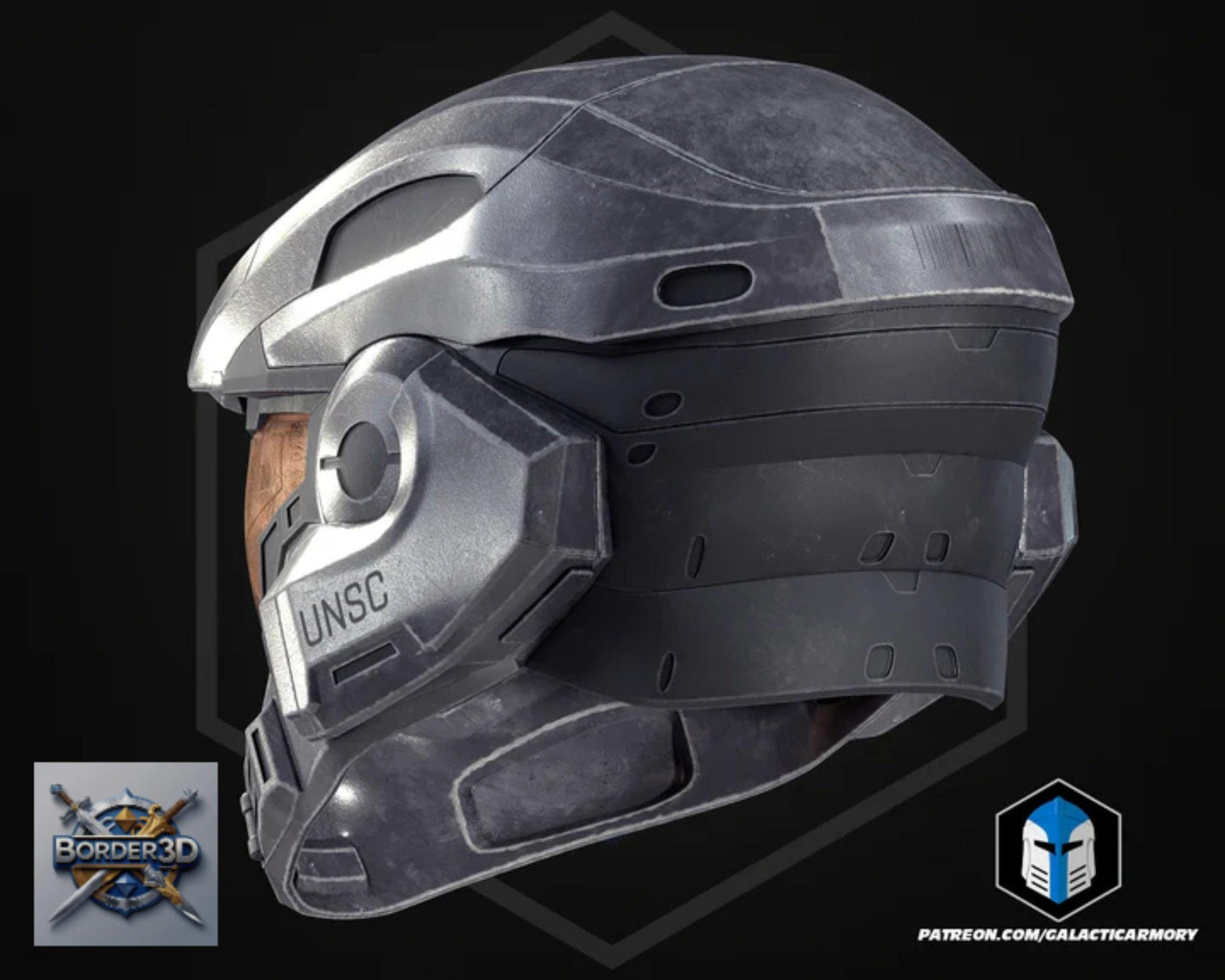 Wearable 3D Printed Lone Wolf Super Soldier Armor Set | Galactic Armory Cosplay PLA Raw