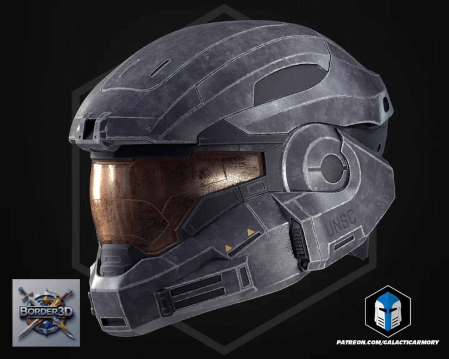 Wearable 3D Printed Lone Wolf Super Soldier Armor Set | Galactic Armory Cosplay PLA Raw