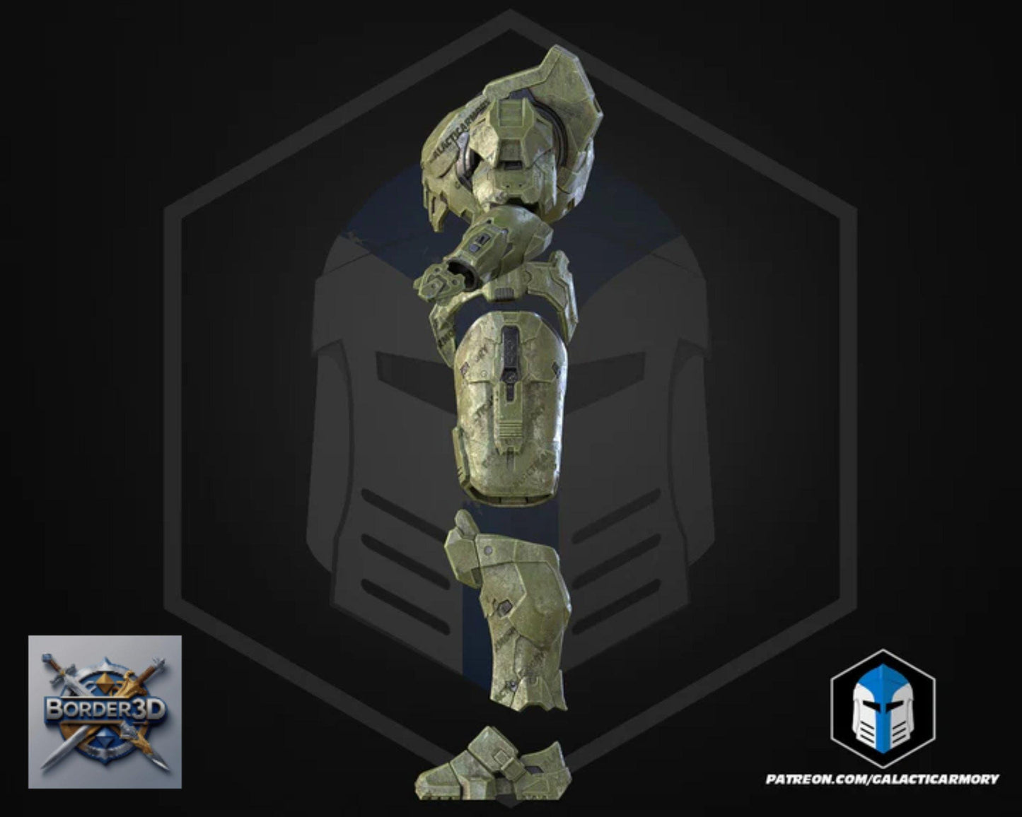 Super Soldier Armor Set | 3D Printed Wearable PLA Raw Cosplay (Galactic Armory)