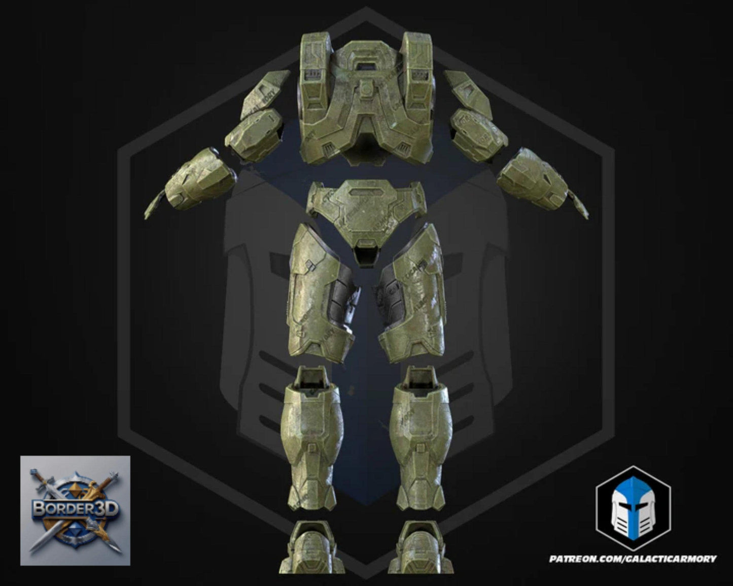 Super Soldier Armor Set | 3D Printed Wearable PLA Raw Cosplay (Galactic Armory)