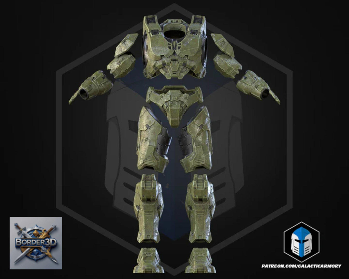 Super Soldier Armor Set | 3D Printed Wearable PLA Raw Cosplay (Galactic Armory)