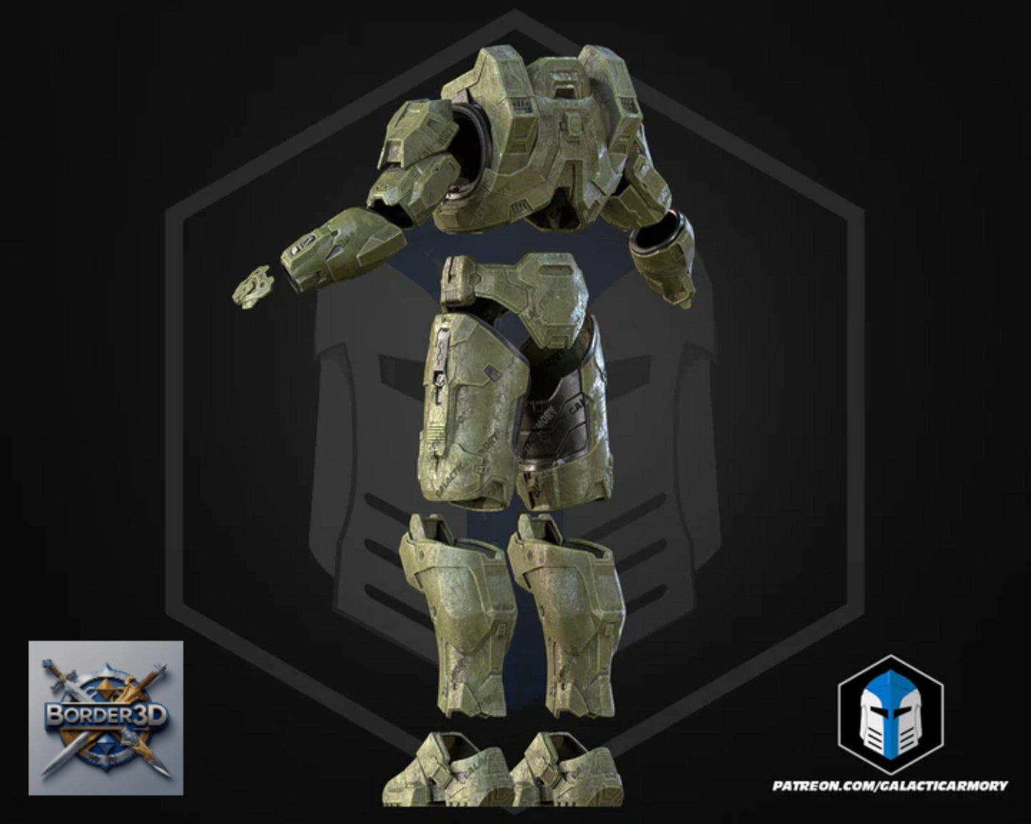 Super Soldier Armor Set | 3D Printed Wearable PLA Raw Cosplay (Galactic Armory)