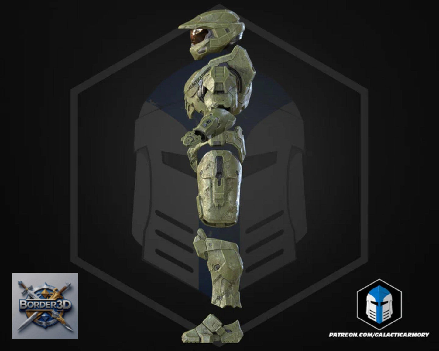 Super Soldier Armor Set | 3D Printed Wearable PLA Raw Cosplay (Galactic Armory)