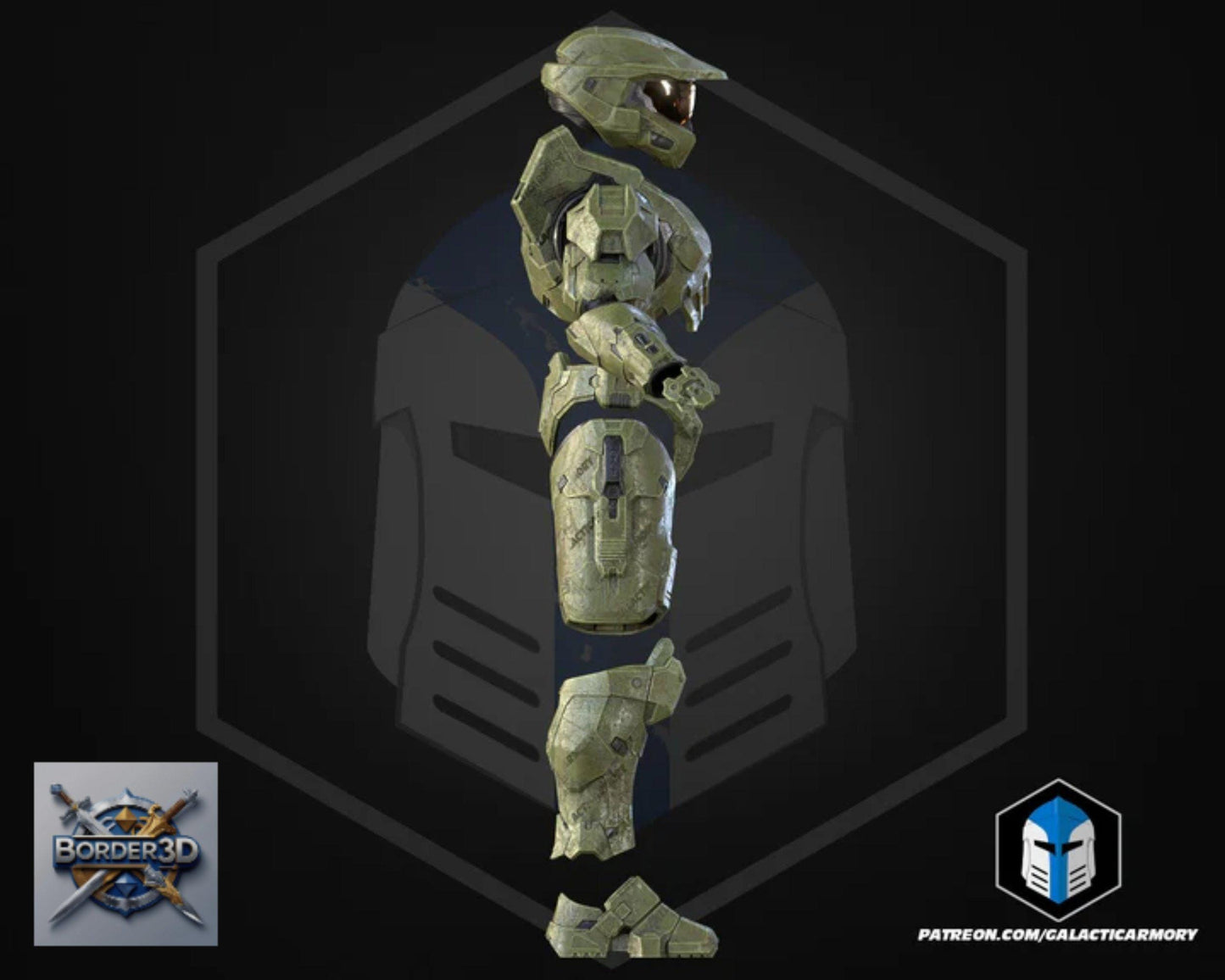 Super Soldier Armor Set | 3D Printed Wearable PLA Raw Cosplay (Galactic Armory)