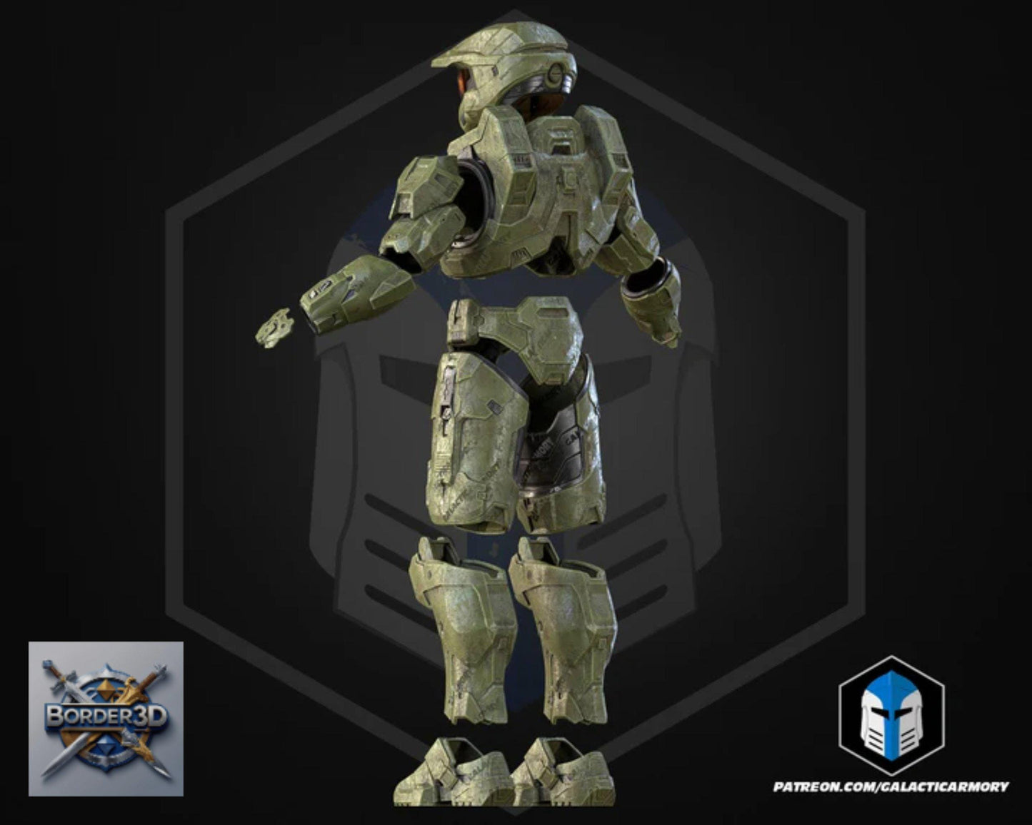Super Soldier Armor Set | 3D Printed Wearable PLA Raw Cosplay (Galactic Armory)