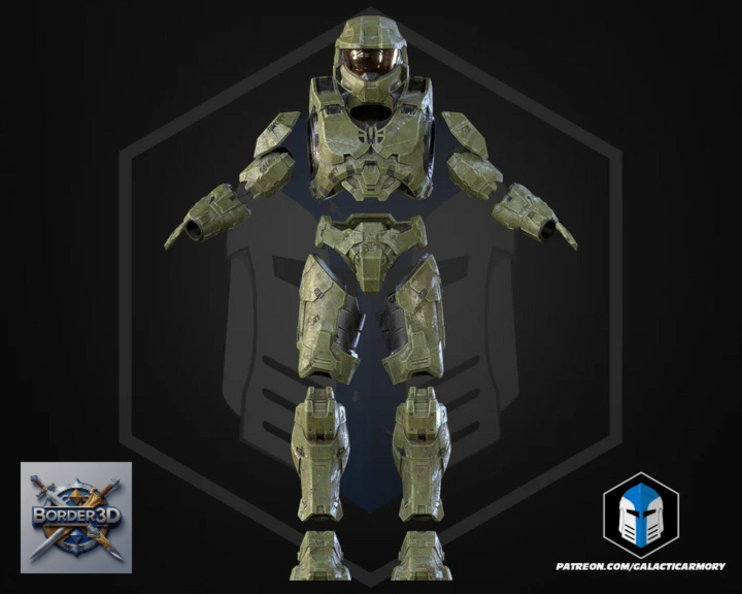 Super Soldier Armor Set | 3D Printed Wearable PLA Raw Cosplay (Galactic Armory)
