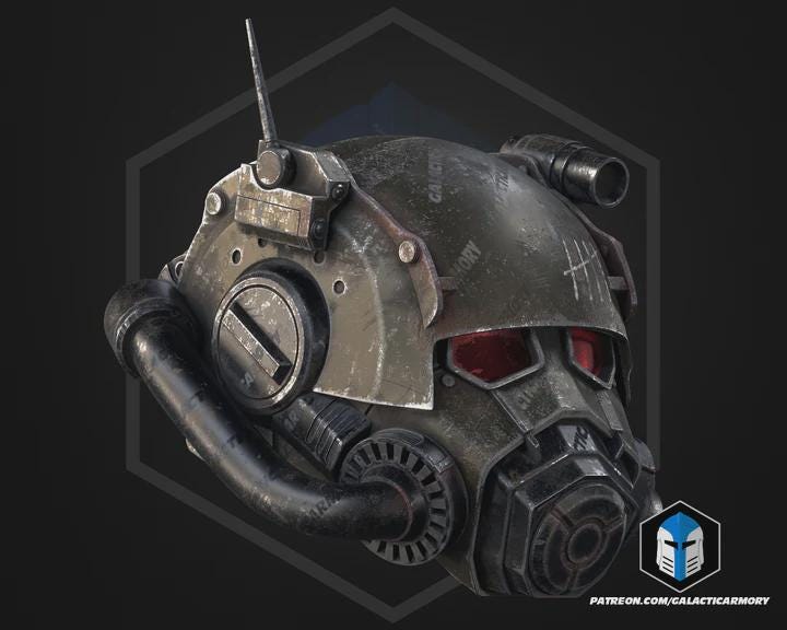 Wasteland Power Armor Set | Post-Apocalyptic Cosplay 3D Printed PLA+