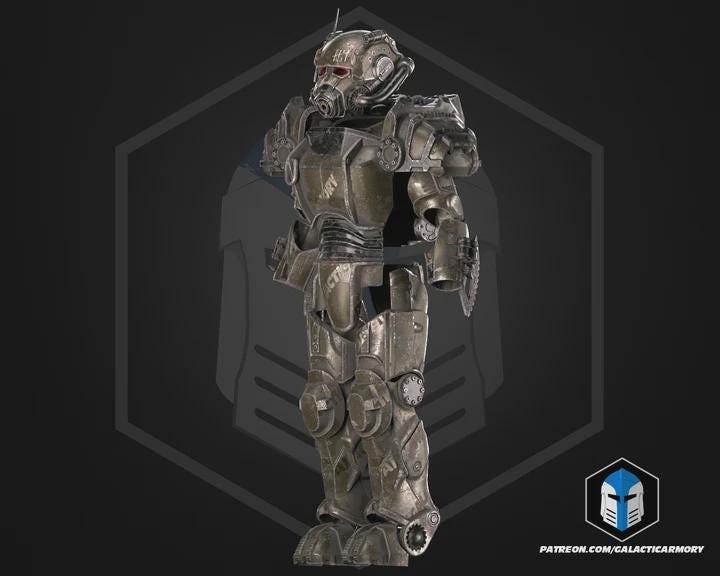 Wasteland Power Armor Set | Post-Apocalyptic Cosplay 3D Printed PLA+