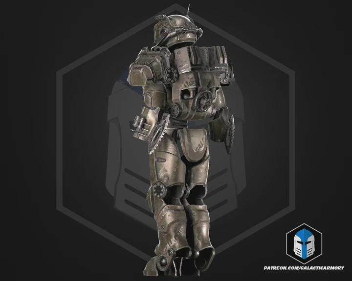 Wasteland Power Armor Set | Post-Apocalyptic Cosplay 3D Printed PLA+