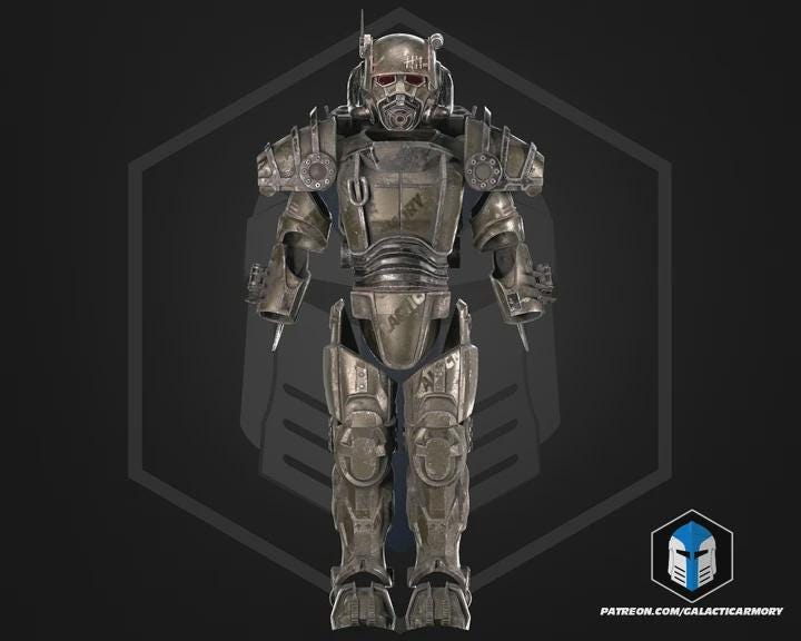 Wasteland Power Armor Set | Post-Apocalyptic Cosplay 3D Printed PLA+