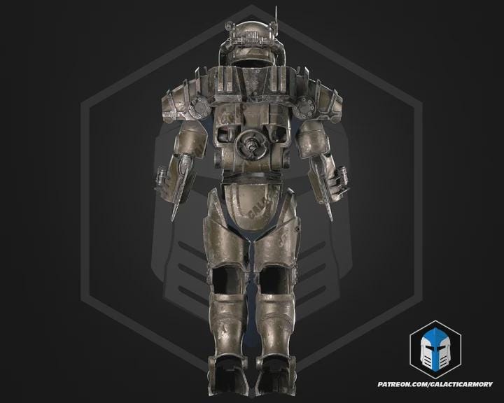 Wasteland Power Armor Set | Post-Apocalyptic Cosplay 3D Printed PLA+