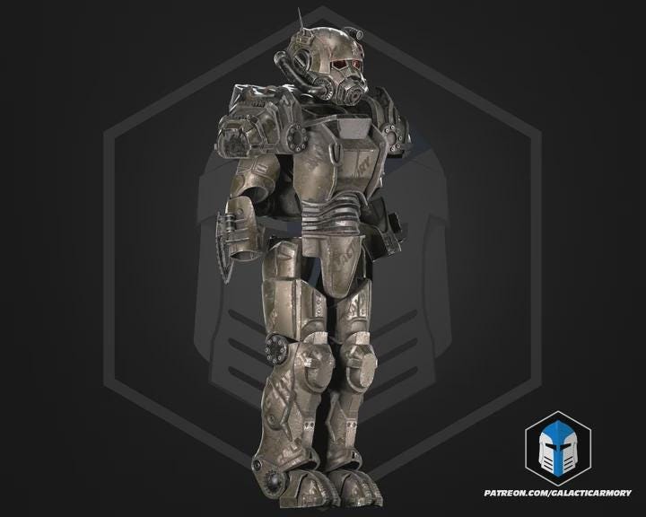 Wasteland Power Armor Set | Post-Apocalyptic Cosplay 3D Printed PLA+