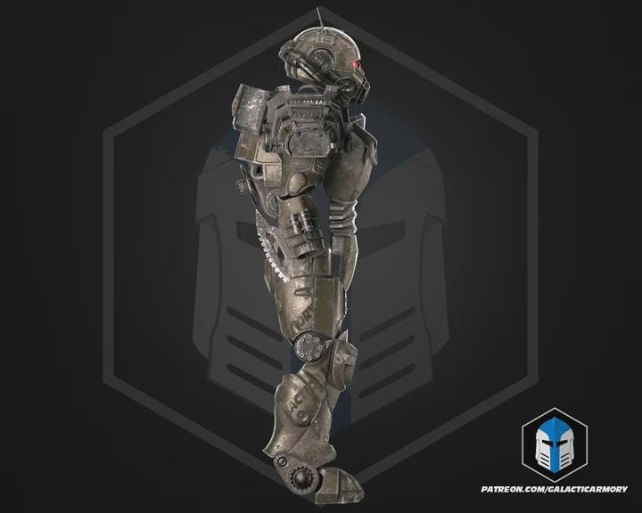 Wasteland Power Armor Set | Post-Apocalyptic Cosplay 3D Printed PLA+