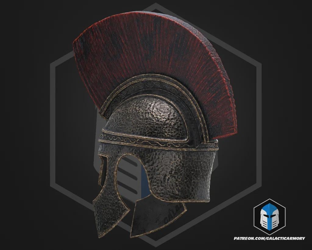 Odysseus Greek Warrior Armor Set | Wearable PLA Cosplay Helmet, Prop(Raw Print)