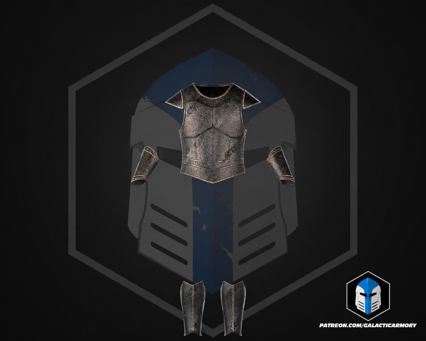 Odysseus Greek Warrior Armor Set | Wearable PLA Cosplay Helmet, Prop(Raw Print)
