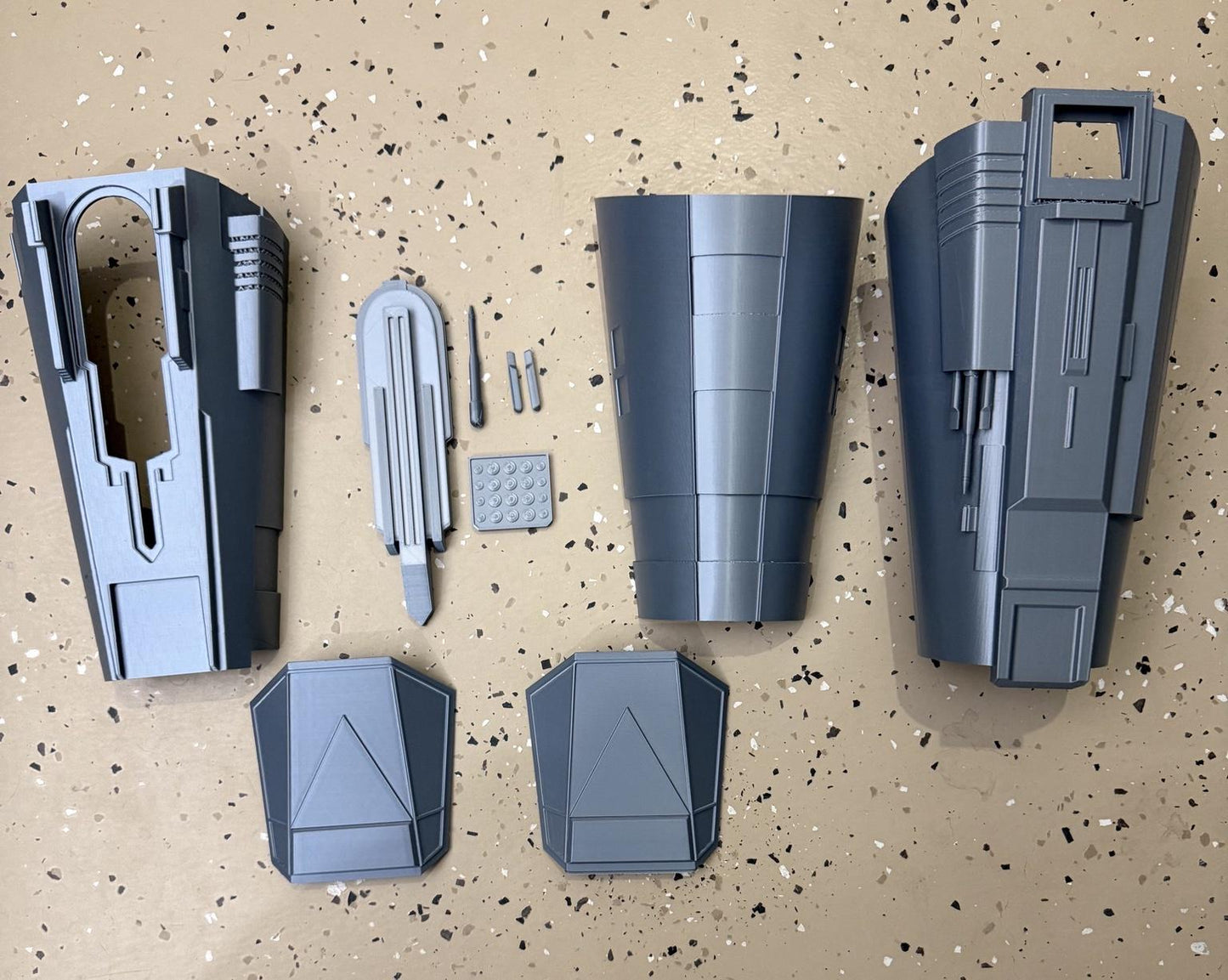 Wearable Bounty Hunter Armor Set | 3D Printed Cosplay Helmet, Body, Jetpack PLA+ Raw