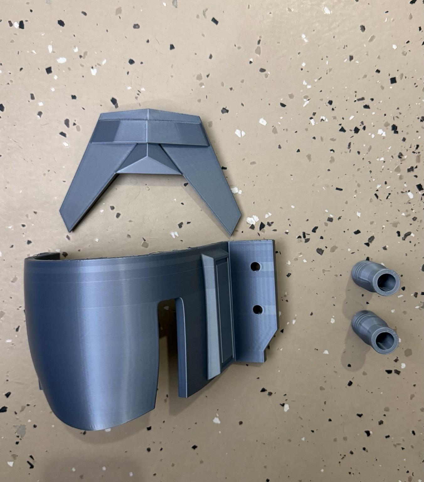 Wearable Bounty Hunter Armor Set | 3D Printed Cosplay Helmet, Body, Jetpack PLA+ Raw