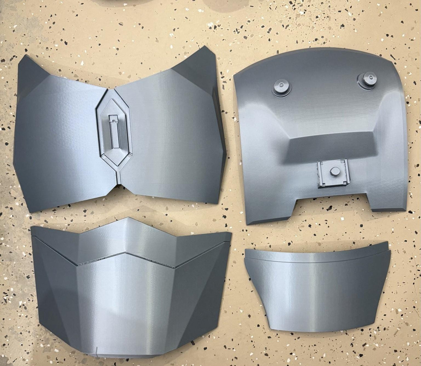 Wearable Bounty Hunter Armor Set | 3D Printed Cosplay Helmet, Body, Jetpack PLA+ Raw