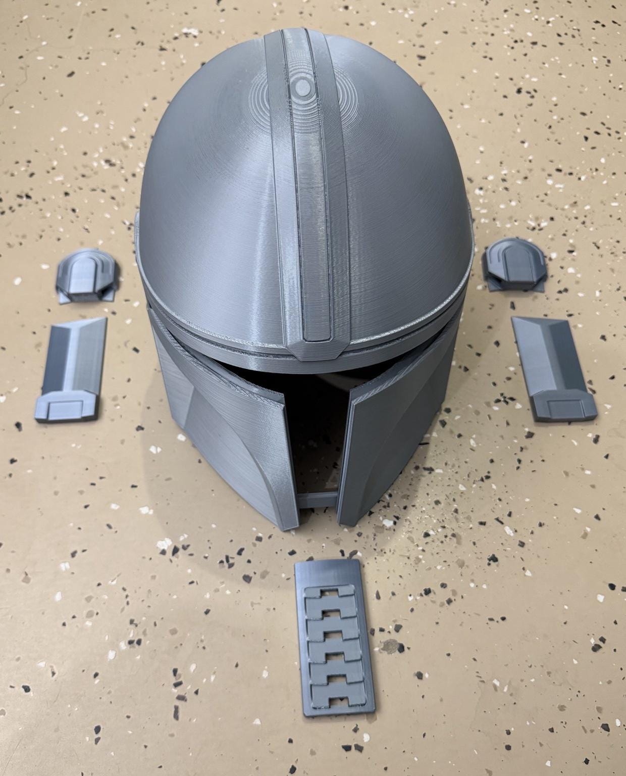 Wearable Bounty Hunter Armor Set | 3D Printed Cosplay Helmet, Body, Jetpack PLA+ Raw