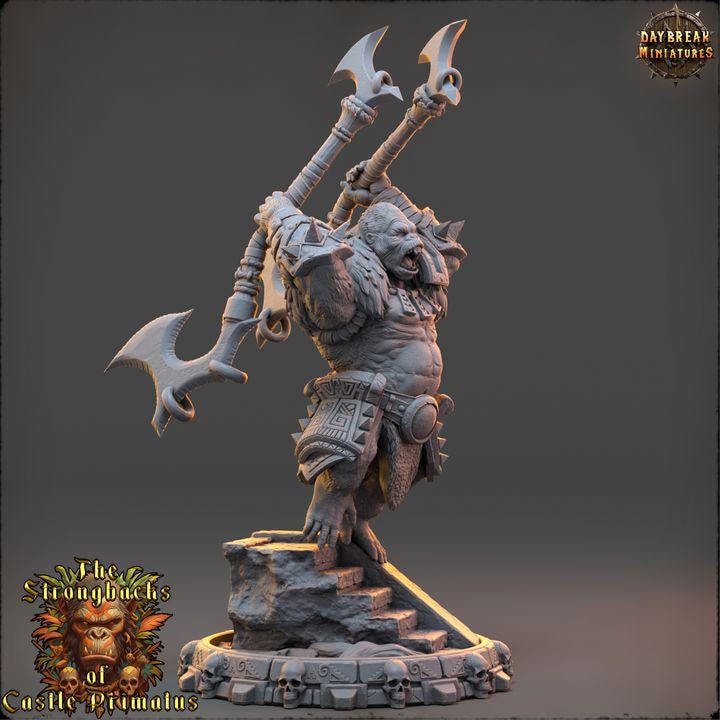 Kael Ithron - The Strongbacks of Castle Primatus| Daybreak Miniatures - Border3d