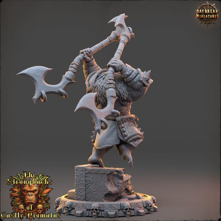 Kael Ithron - The Strongbacks of Castle Primatus| Daybreak Miniatures - Border3d