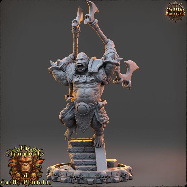 Kael Ithron - The Strongbacks of Castle Primatus| Daybreak Miniatures - Border3d