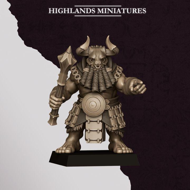 Marduk Cultists Miniatures | Cult of Marduk Fanatic Infantry Unit 28mm 32mm 3D Printed DnD RPG Wargaming | Highlands Miniatures - Border3d