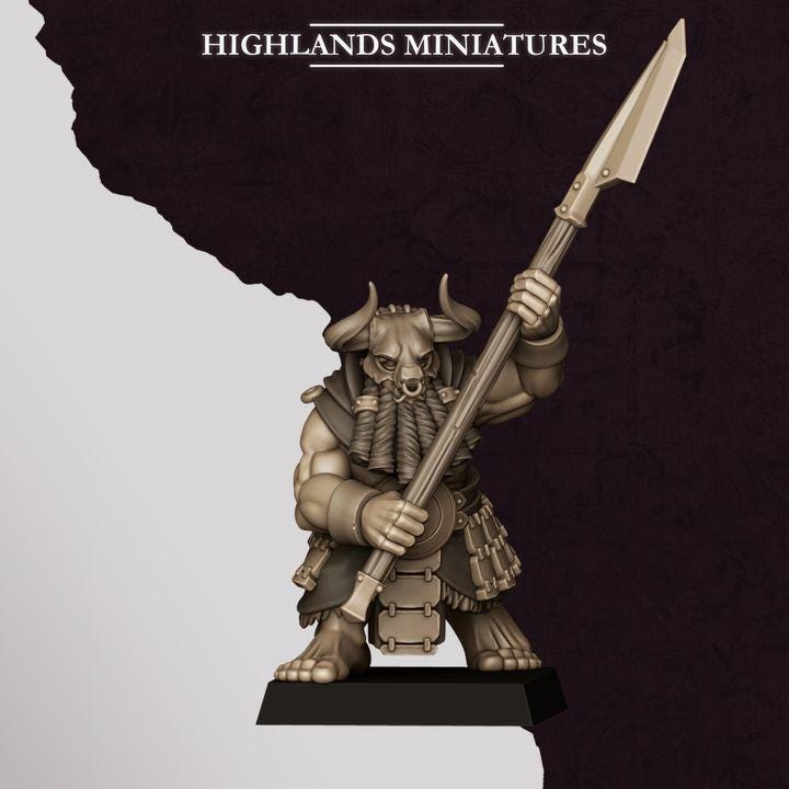 Marduk Cultists Miniatures | Cult of Marduk Fanatic Infantry Unit 28mm 32mm 3D Printed DnD RPG Wargaming | Highlands Miniatures - Border3d