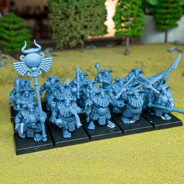 Marduk Cultists Miniatures | Cult of Marduk Fanatic Infantry Unit 28mm 32mm 3D Printed DnD RPG Wargaming | Highlands Miniatures - Border3d
