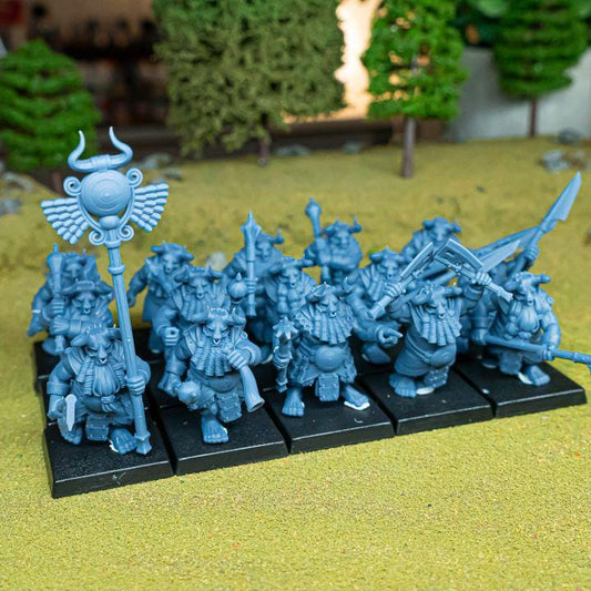 Marduk Cultists Miniatures | Cult of Marduk Fanatic Infantry Unit 28mm 32mm 3D Printed DnD RPG Wargaming | Highlands Miniatures - Border3d