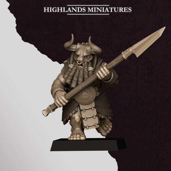 Marduk Cultists Miniatures | Cult of Marduk Fanatic Infantry Unit 28mm 32mm 3D Printed DnD RPG Wargaming | Highlands Miniatures - Border3d