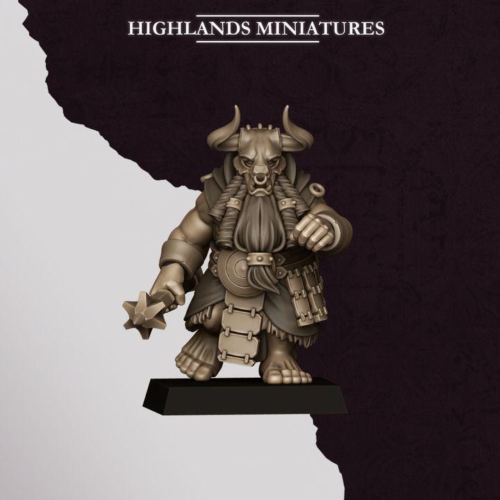 Marduk Cultists Miniatures | Cult of Marduk Fanatic Infantry Unit 28mm 32mm 3D Printed DnD RPG Wargaming | Highlands Miniatures - Border3d