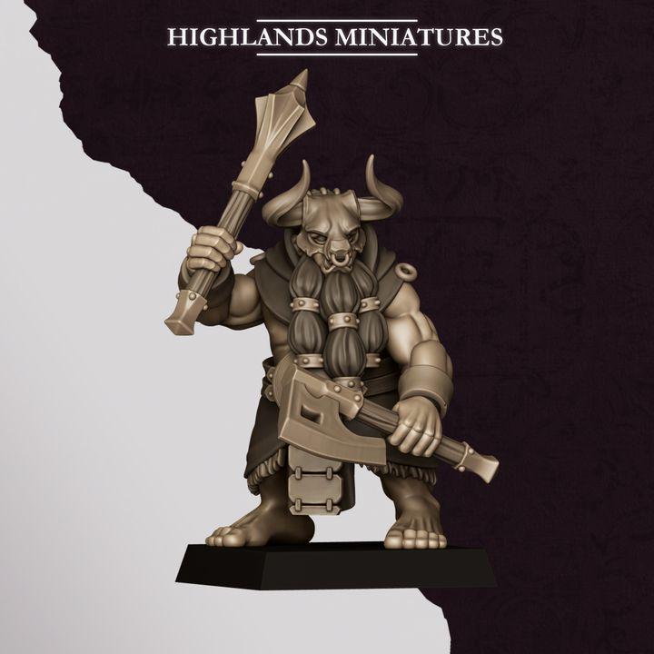 Marduk Cultists Miniatures | Cult of Marduk Fanatic Infantry Unit 28mm 32mm 3D Printed DnD RPG Wargaming | Highlands Miniatures - Border3d