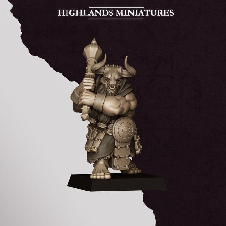 Marduk Cultists Miniatures | Cult of Marduk Fanatic Infantry Unit 28mm 32mm 3D Printed DnD RPG Wargaming | Highlands Miniatures - Border3d