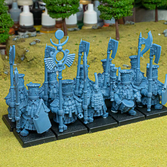 Marduk Heavy Guard Miniatures | Sons of Marduk Elite Infantry Hand Weapon Shield 28mm 32mm 3D Printed DnD RPG | Highlands - Border3d