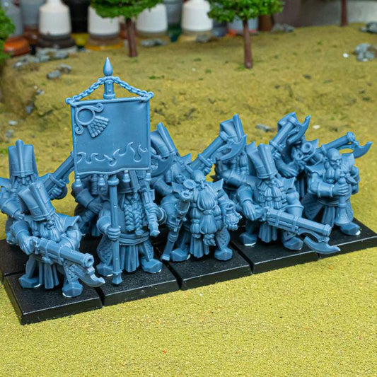 Marduk Shooters Miniatures | Sons of Marduk Blunderbuss Jezail Ranged Infantry 28mm 32mm 3D Printed DnD RPG | Highlands - Border3d