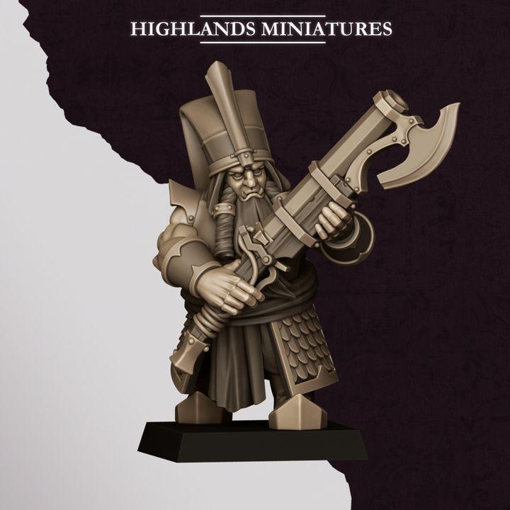 Marduk Shooters Miniatures | Sons of Marduk Blunderbuss Jezail Ranged Infantry 28mm 32mm 3D Printed DnD RPG | Highlands - Border3d