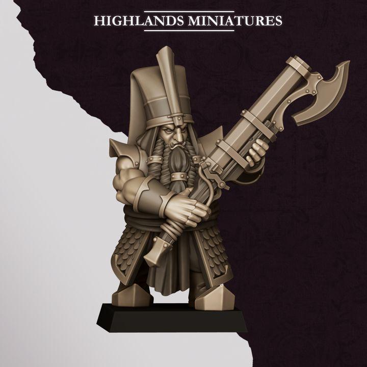 Marduk Shooters Miniatures | Sons of Marduk Blunderbuss Jezail Ranged Infantry 28mm 32mm 3D Printed DnD RPG | Highlands - Border3d