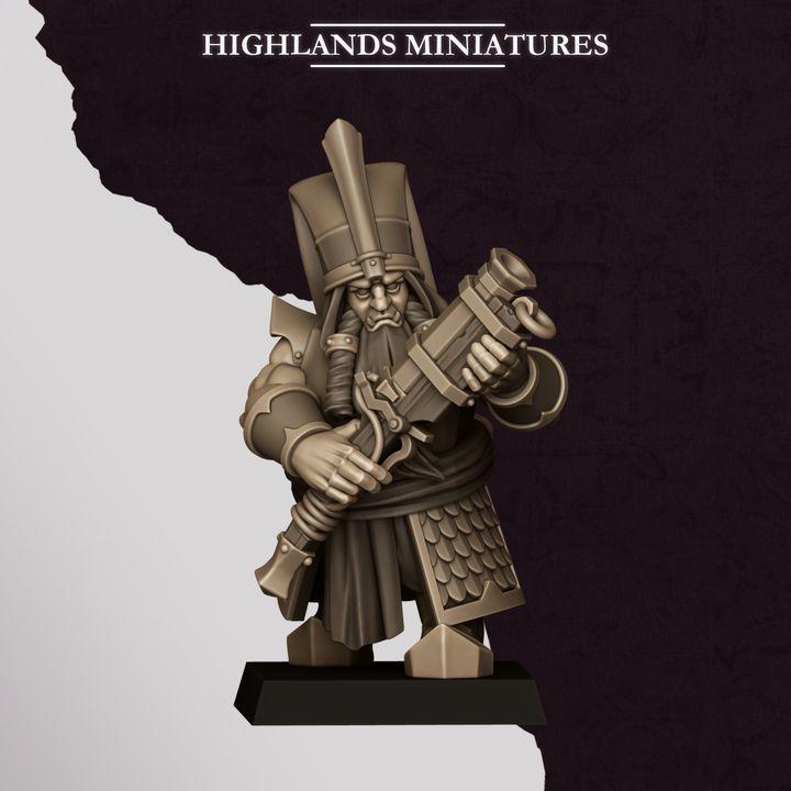 Marduk Shooters Miniatures | Sons of Marduk Blunderbuss Jezail Ranged Infantry 28mm 32mm 3D Printed DnD RPG | Highlands - Border3d