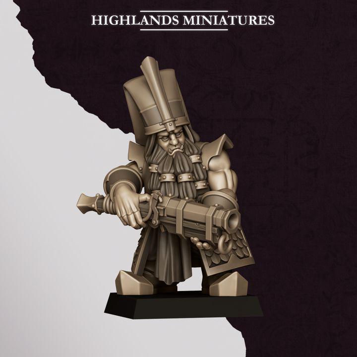 Marduk Shooters Miniatures | Sons of Marduk Blunderbuss Jezail Ranged Infantry 28mm 32mm 3D Printed DnD RPG | Highlands - Border3d