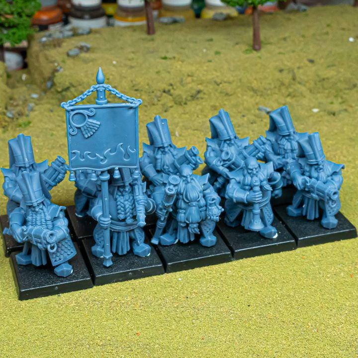 Marduk Shooters Miniatures | Sons of Marduk Blunderbuss Jezail Ranged Infantry 28mm 32mm 3D Printed DnD RPG | Highlands - Border3d