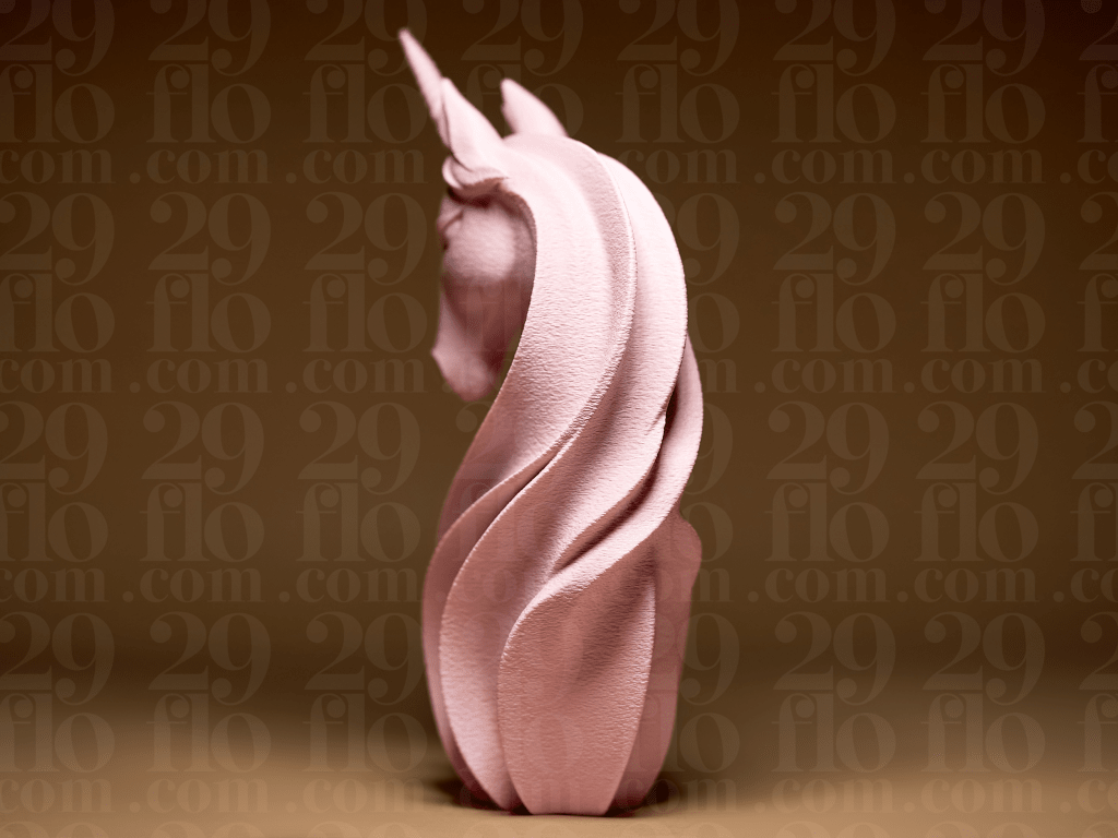 Modern Unicorn Sculpture – 3D Printed Fantasy Home Decor - Border3d