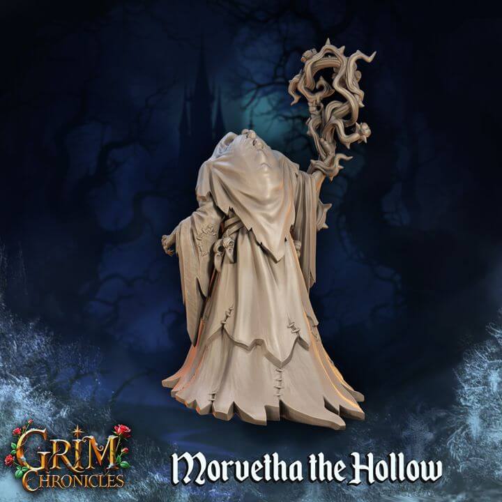 "Morvetha The Hollow Grim Chronicles ghostly details close-up Border3D LLC"