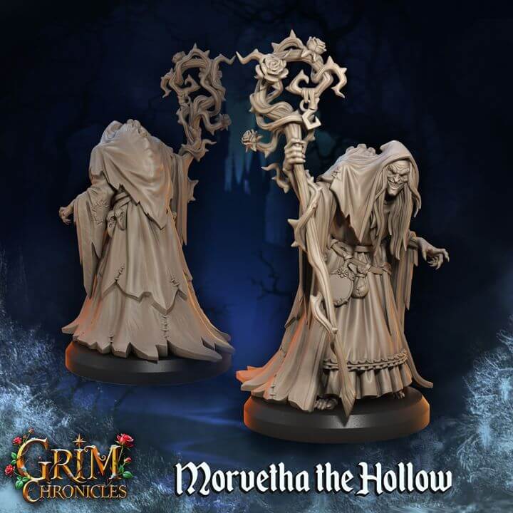 "Morvetha The Hollow Grim Chronicles painted showcase example Border3D LLC"