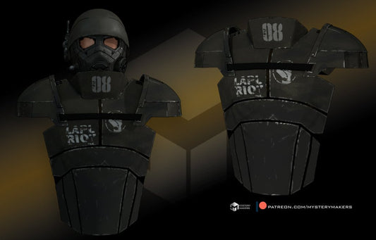 Mystery Makers Cosplay Shoulders and Torso 1 (Without Helmet) - Border3d