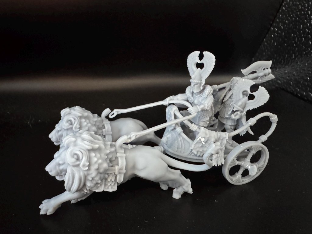 Nemean Lions Chariot 3D Miniature | Highlands Miniatures | 32mm Resin DnD Fantasy Wargaming - Border3d