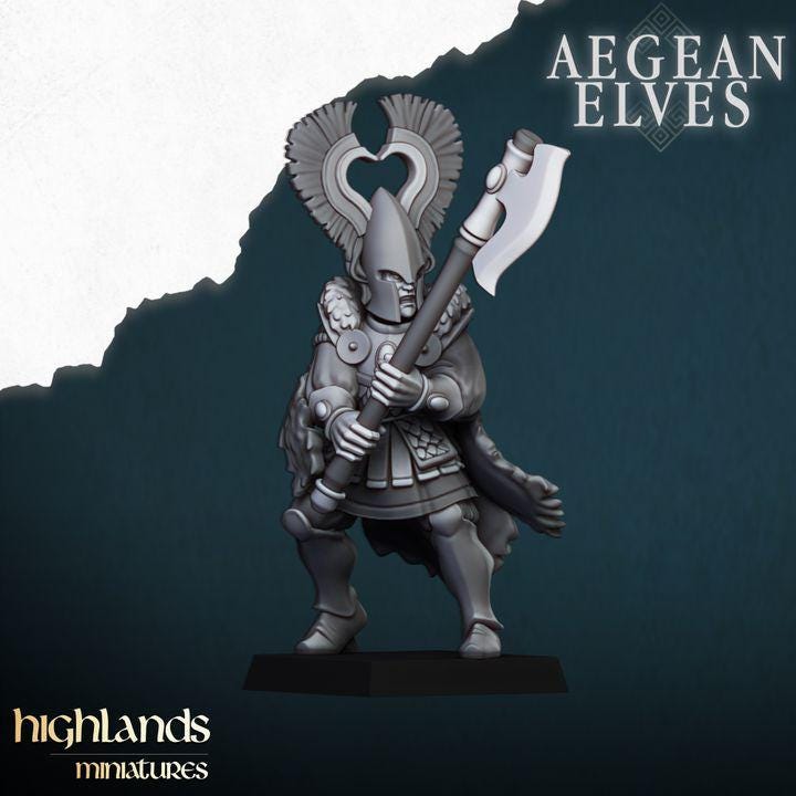 Nemean Lions Unit 3D Miniature | Highlands Miniatures | 32mm Resin DnD Fantasy Wargaming - Border3d