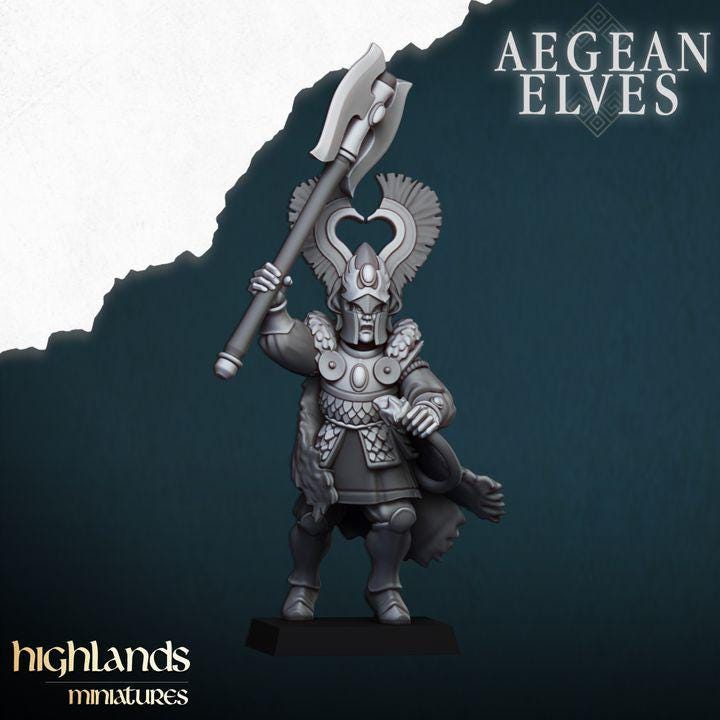 Nemean Lions Unit 3D Miniature | Highlands Miniatures | 32mm Resin DnD Fantasy Wargaming - Border3d