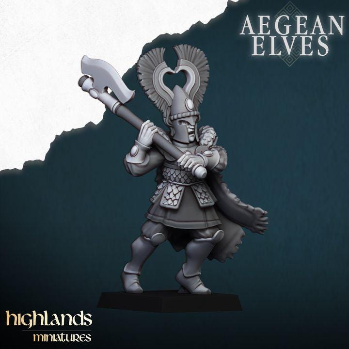 Nemean Lions Unit 3D Miniature | Highlands Miniatures | 32mm Resin DnD Fantasy Wargaming - Border3d