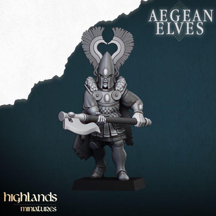 Nemean Lions Unit 3D Miniature | Highlands Miniatures | 32mm Resin DnD Fantasy Wargaming - Border3d